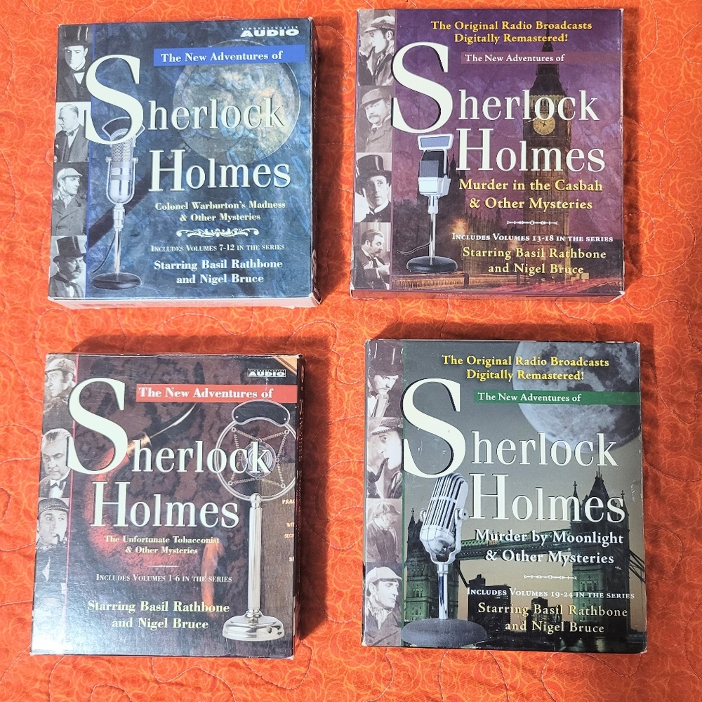 4 Complete Sets of Sherlock Holmes broadcasts from 1939